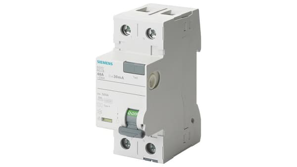 Siemens Indus.Sector FI effektbrytare 5SV3312-6 25A, 1+N, 30mA, 230V SENTRON jordfelsbrytare 4001869429632