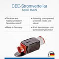 Miniatyrbillede 3 af 5: as - Schwabe MIXO MAIN strømfordeler - 5-polet 400 V, 16 A CEE stik til CEE stikkontakt 16 A - Robust strømfordeler velegnet til byggepladser - IP44 -