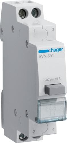 Hager knap SVN351 1S 1OE, x