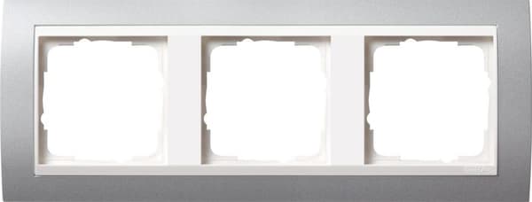Gira 213326 triple med mærkningsfelt aluminium vippesæt