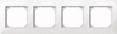Merten 4x stel M-Plan polar hvid blank 515419 (515419)