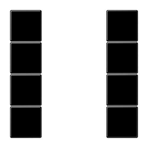 Jung KNX knapsæt f50 knx 4 faser LS serie sort