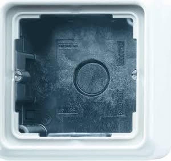 JUNG CD500 overflademonteret bk planmonteret kontakt plast, hvid, overflademonteret bk, 1 stk.