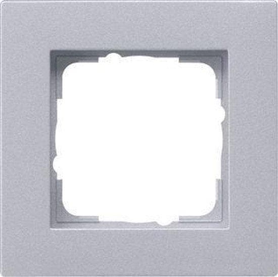 GIRA 0211255 dækramme 1f flad Gira E2 F aluminium (211255)