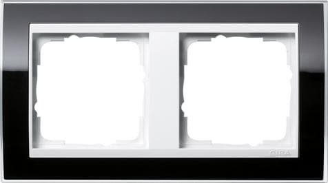GIRA dobbeltramme event klar, standard 55, system 55 sort 0212733 (0212733)