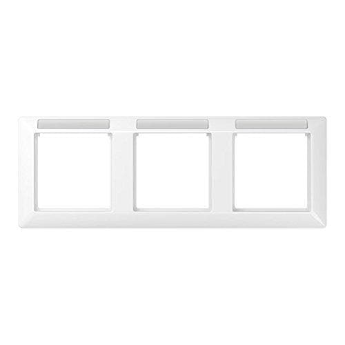 Jung 5830 BF INA WW Stel vandret 3x ubrydelig med vindue 9 x 56 mm AS 500 alpin hvid
