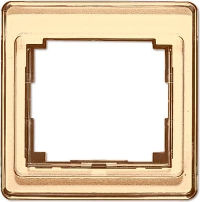 JUNG SL 581 GB. Produktens färg: Brons, Guld, Varumärkeskompatibilitet: JUNG, Material: Akryl, Glas. Bredd: 85 mm, Höjd: 85 mm (SL581GB)