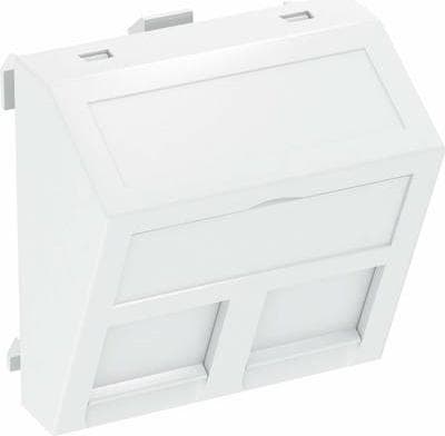 OBO Bettermann datateknologibærer DTS-2RM RW1 f. 2 moduler type RM ren hvid (6119298)