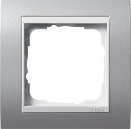 GIRA 0211326. Farve på produkt: Aluminium, Hvid, Design: Skrueløs. Bredde: 90 mm, Højde: 90 mm, Tykkelse: 1,14 cm (0211326)