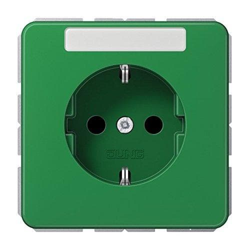 JUNG CD 1520 BFNA GN. Hylstyp: CEE 7/3. Produktens färg: Grön, Material: Termoplast. Inspänning: 250 V, ström (max): 16 A (CD1520BFNAGN)
