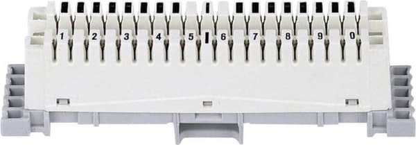 79103-510 00 LSA-PLUS forbindelseslister Serie 2 Skilleliste 10 dobbeltkerner Hvid Indhold: 1 stk.
