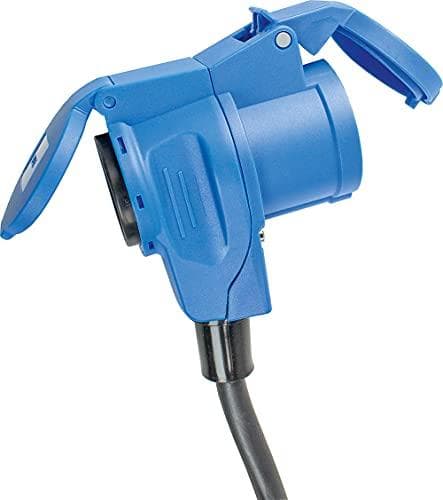 as - Schwabe CEE vinkelkobling Caravan - 230 V / 16 A Udendørs kobling med sikkerhedsstik - Til campingvogne og mobilhomes - Velegnet til udendørs bru