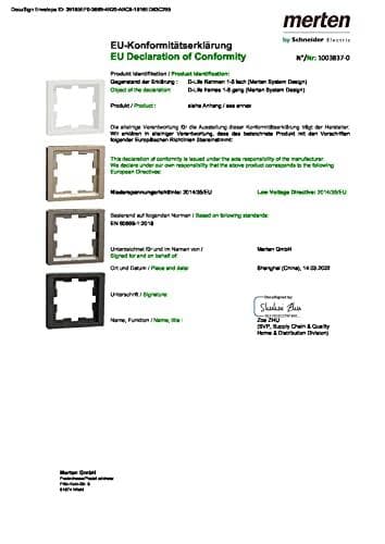 Merten Frame 2°F. EDS D Life MEG4020 6536