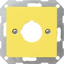 GIRA cover 027102 + støtteringknapsystem 55 gul (027102)