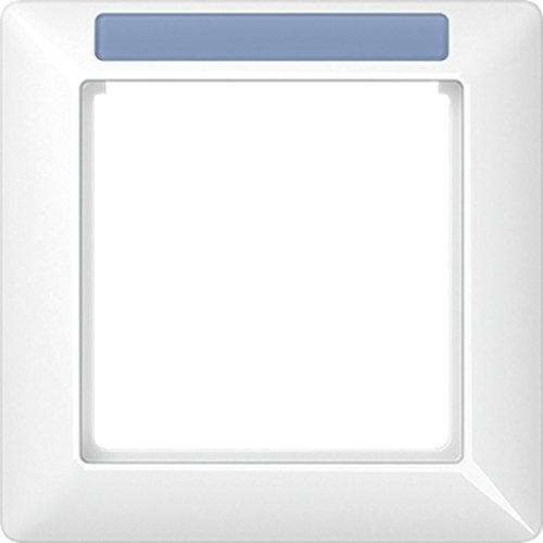 Jung stel 1x brudsikker med vindue 9x56 mm som 500 Alpine White Color, 1 stk, som BF Ina 581 WW