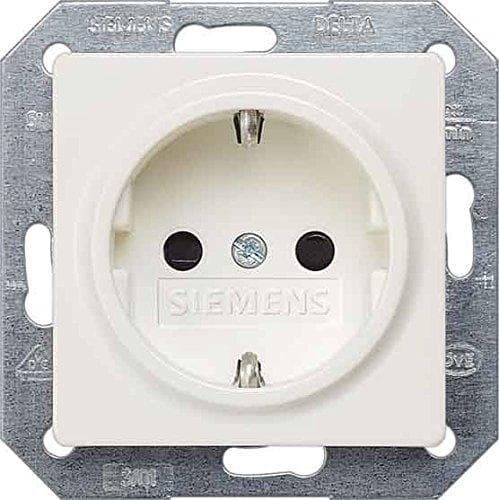 Bjc delta i-sys blanco SIEM-sockel SCHUKO 5UB1518 titanvit, vit
