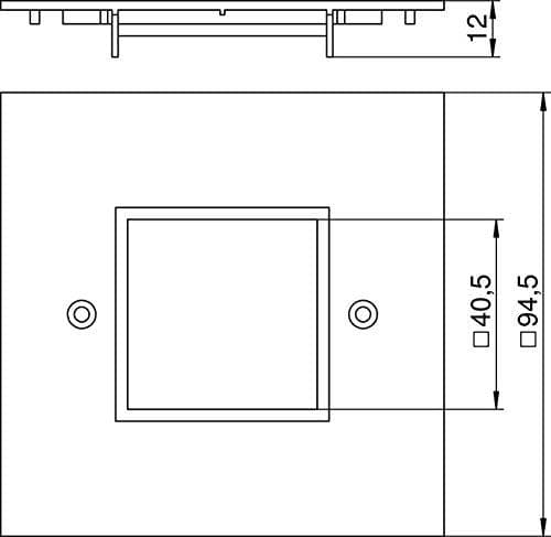 Merten MEG5775-0325 Centralplade. f. Univers. Temperaturkontrolenhed med touch display, aktiv ws.gl, Sys.M