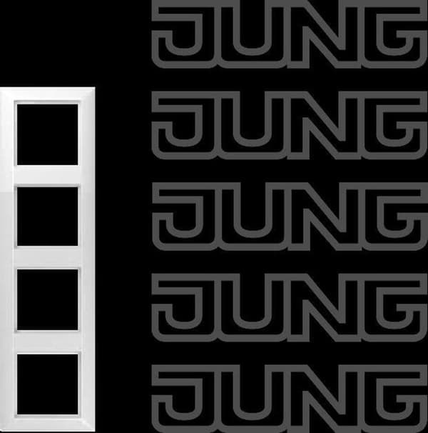 Jung AS584 4-vägs Ram Krämvit