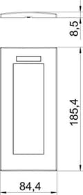 Miniatyrbillede 3 af 3: OBO Bettermann Vertr Dækramme AR45 BSF3 RW MODULE 45/Tredobbelt Dækramme 4012195983309
