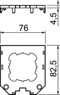 Miniatyrbild 2 av 2: obo-bettermann – knappslå UT3 D1 för UT3 82,5 x 76 x 4 polyamidsvart grafit