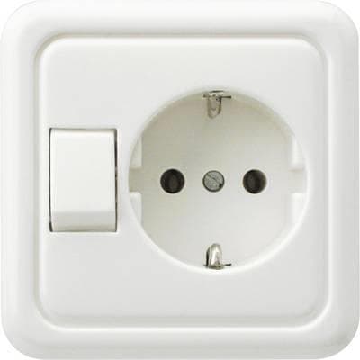 REV vippekontakt hvid 0500110551 (0500110551)