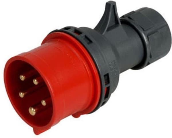 CEE stik 400V 5 polet 16A med mærke rød S51S30