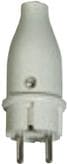 Merten 1387514 PVC-pistoke SCHUKO 125463 harmaa, 250 V