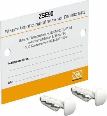 OBO Bettermann identifikationsplade KS-ZSE DE til trækaflastning (7215750)
