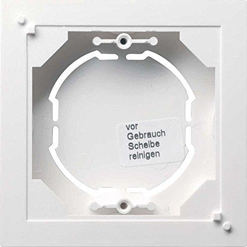 Gira 021927 påbygningshus 1-vejs fladt System 55, ren hvid mat
