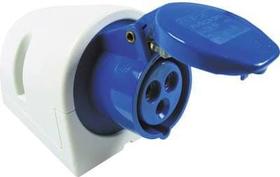 REV 00129 CEE vægstik 16 A 3-polet 230 V (00129)