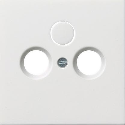 GIRA cover TV, radio, satellitstik F100 afbryder ren hvid 0869112 (0869112)