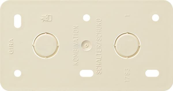 GIRA 008013 vægplade/afbryderdæksel beige (008013)
