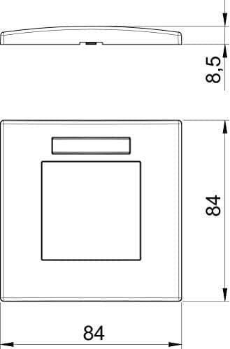 obo-bettermann – Rammodul 45 enkel ar45bsf1 RW 84 x 84 PC