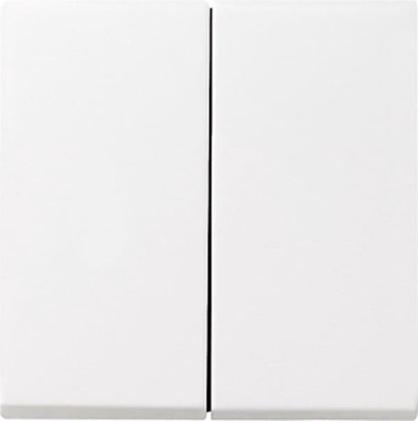 Serieafbryder GIRA System 55, Standard 55, E2, Event, Event Clear, Event Opaque, Esprit, ClassiX Cover Pure white blank 029503