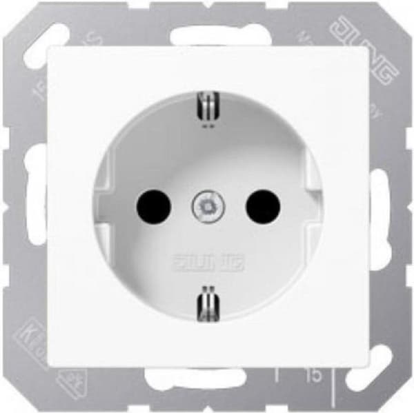 SCHUKO uttag Jung A1520WW Insats A 500, AS 500 alpinvit