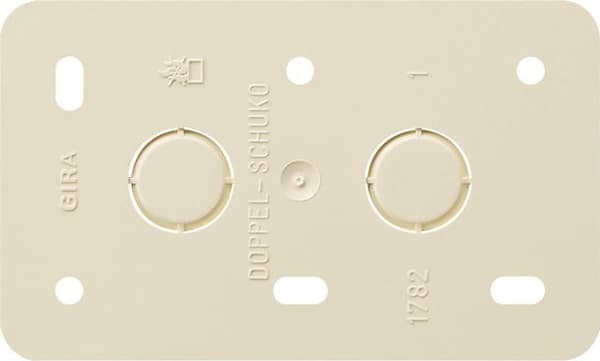 GIRA 008213 Vægplade/afbryderdæksel Beige - Hvid (008213)