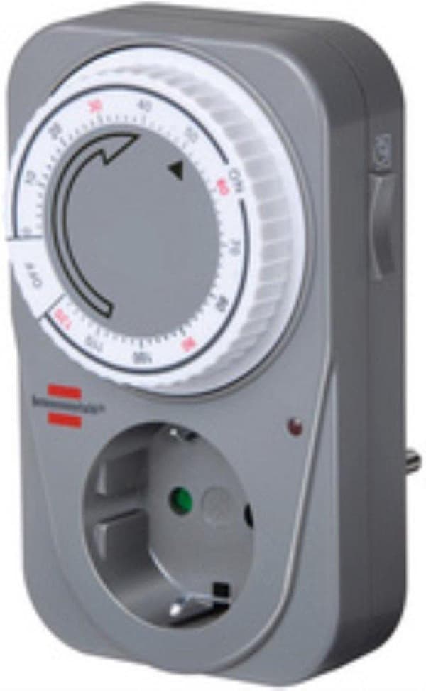 Brennenstuhl 1506590 Stikkontakt timer Analog Dagsprogram 120 min 3680 W IP20
