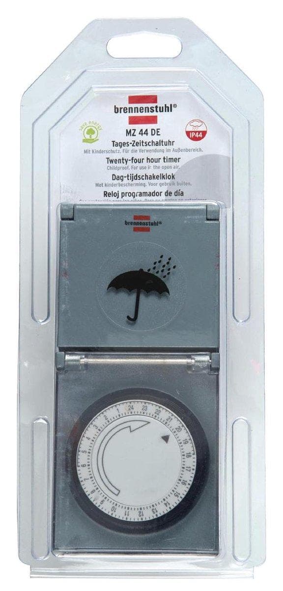 Brennenstuhl 1506460 MZ 44 IP 44 | Mekanisk timer 230 V