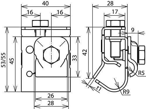 Dehn + Soehne kourupuristin 339060 St/tZn 6-10mm (339060)