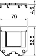 Miniatyrbillede 2 af 2: OBO Bettermann dækplade UT3 P1