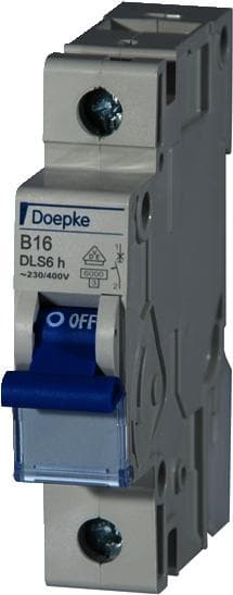 Doepke 09914023 DOEP miniatyyri katkaisija DLS 6H B16-1 1-pin 6KA