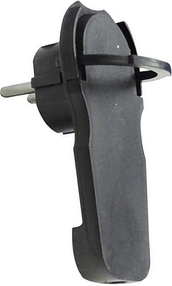REV 0018260500 Fladt stik med beskyttelsesjord 230 V Sort IP20