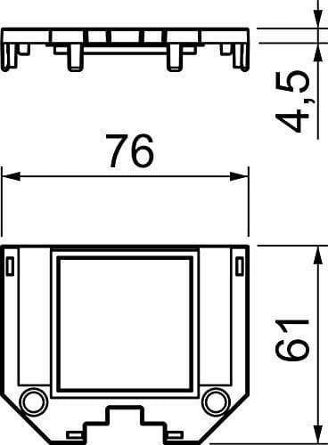 Täckplatta UT34 P1 för UT3 och UT4 1 Modul45 (7408771)