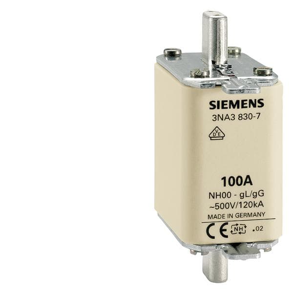 Siemens NH sulakelinkki 500 V koko 00 125 A (3NA3832)