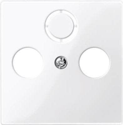 Merten cover SAT fatningssystem M, 1-M, M-Smart, M-Plan, M-Creativ polar hvid blank 296719 (296719)