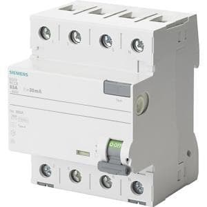 Siemens FI katkaisija 4-napainen 63 A 400 V 5SV3346-6 (5SV3346-6)