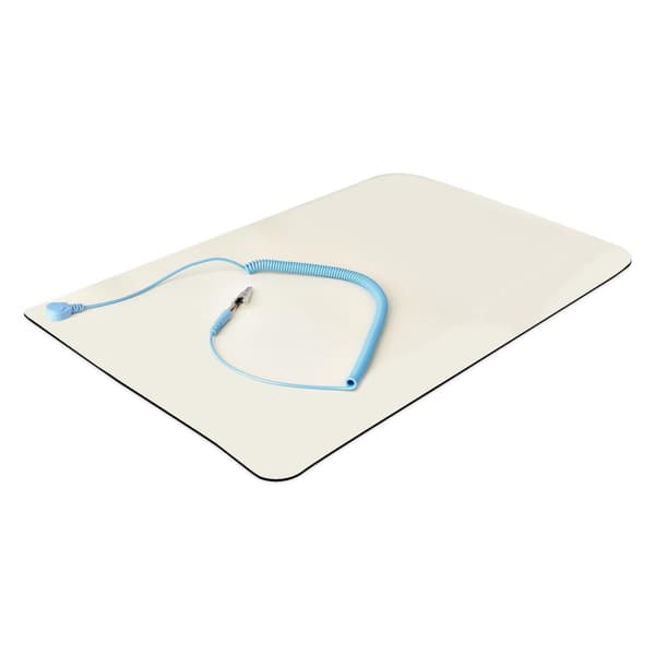 StarTech.com Antistaattinen matto maadoituskaapelilla, 30 cm x 46 cm, ESD-matto elektroniikkaan, antistaattinen pöytämatto irrotettavalla maadoitusjoh
