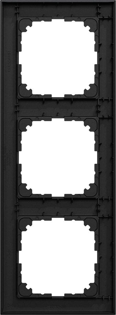 Täckram M-Pure 3-faldig - Matt Svart - Ocean Plast - System M - Schneider Electric - MEG4030-3603