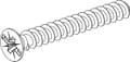Miniatyrbillede 2 af 3: OBO Bettermann 2003279 Apparatskrue (Ø xl) 3,2 mm x 40 mm 50 stk.