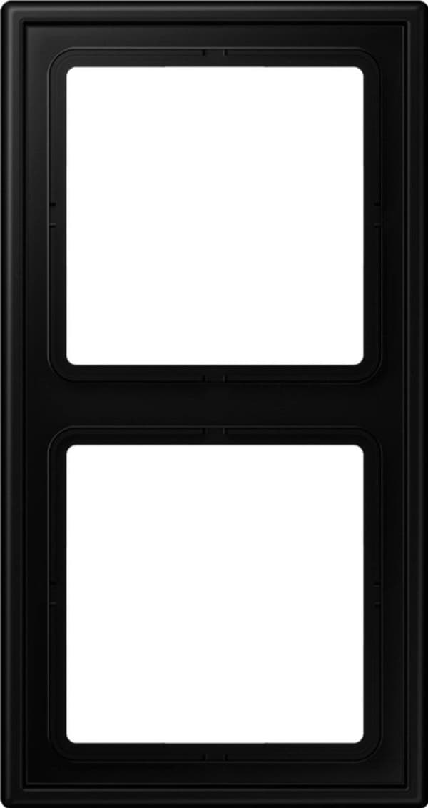 JUNG LS990 dækramme 2-gang grafitsort mat LS982SWM